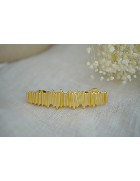 Barrette Liora Texturée Dorée