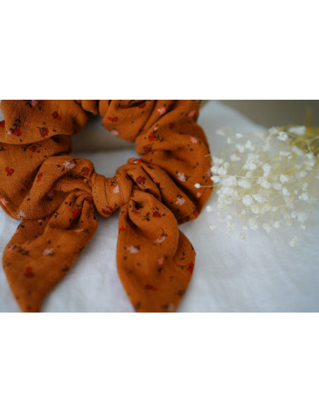 scrunchie bow Élise Fleuri Terracotta