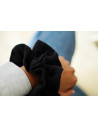 Maxi Chouchou Cléa Double Gaze de Coton Uni Noir