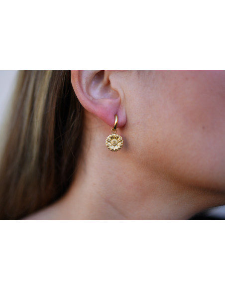 Augustine gold daisy earrings