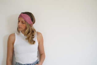 Bandeau cheveux femme rose scintillant doré - Aélia - Bohomane 2