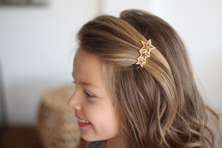 hair clip kids Stella Golden Stars 2
