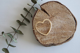 hair clip kids Bella Coeur gold