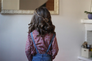 hair clip kids Bella Coeur gold 2