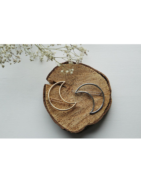hair clip Luna silver