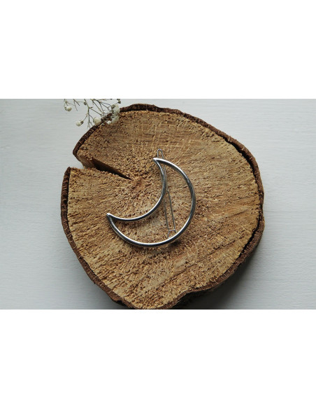hair clip Luna silver