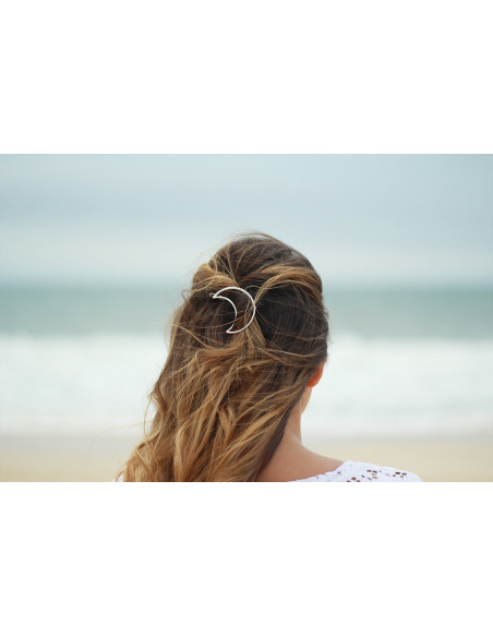 hair clip Luna silver