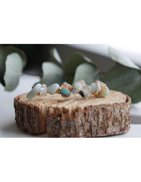 Barrette Iris Pierres Bleues