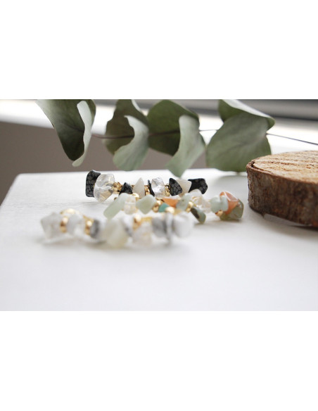 Barrette Iris Pierres Bleues