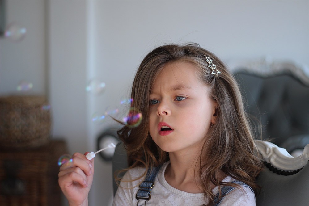 barrette stella argent mariage enfant bohomane