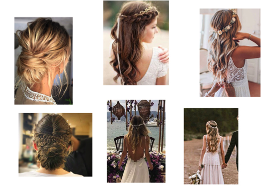 coiffure mariage bohème chic accessoires cheveux bohomane